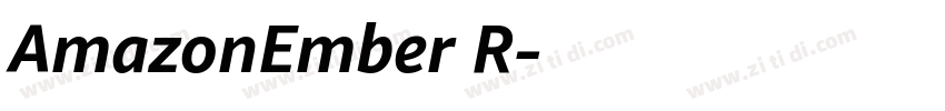 AmazonEmber R字体转换